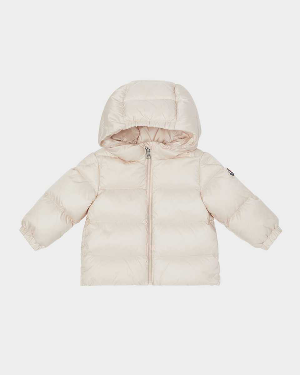 Girl's Sharon Long Season Hooded Down Jacket, Size 6M-